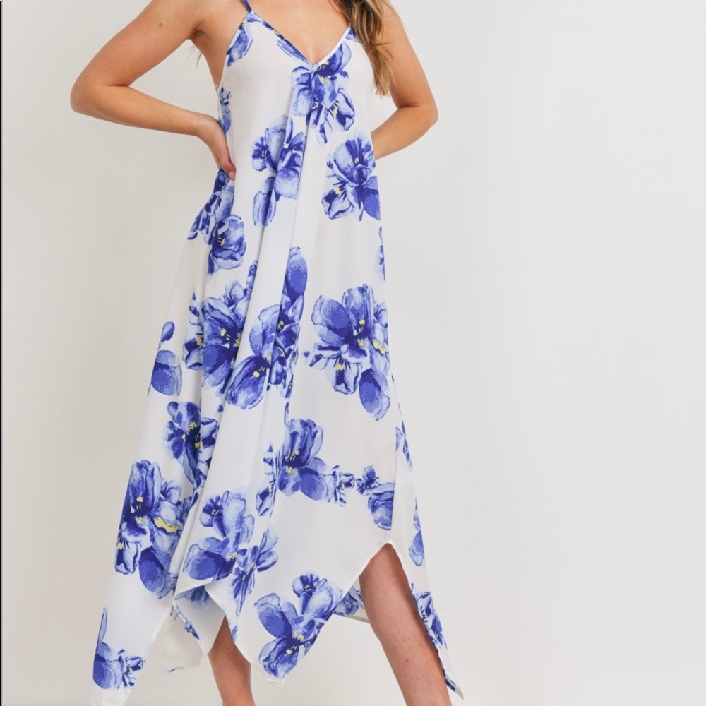 Asymmetrical hem dress